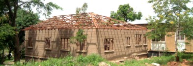 The Roof Trusses Ready for Covering