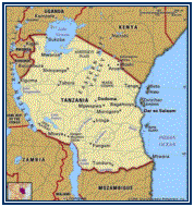 Map of Tanzania - Life in Mpwapwa