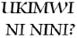 UKIMWI ni nini?