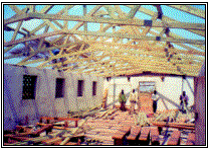 St. James' Church During Re-roofing